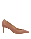 Deimille Woman Pumps Brown Size 8 Soft Leather