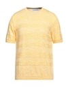 Manuel Ritz Man Sweater Yellow Size M Cotton, Acrylic