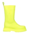 Liu •jo Woman Boot Acid Green Size 7 Soft Leather