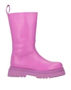 Liu •jo Woman Boot Mauve Size 7 Soft Leather In Purple