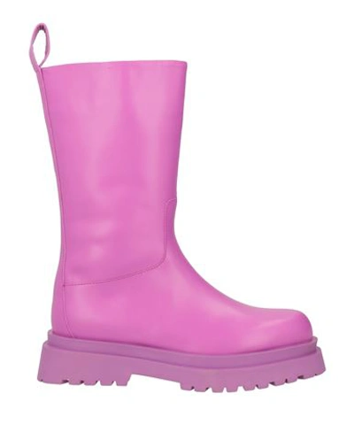 Liu •jo Woman Boot Mauve Size 7 Soft Leather In Purple