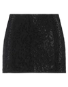 Blumarine Woman Mini Skirt Black Size 6 Viscose, Acetate, Elastane In Black