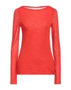 Liviana Conti Woman Sweater Tomato Red Size L Wool, Polyamide In Tomato Red