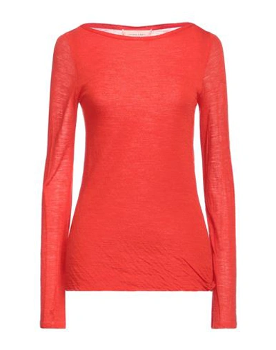 Liviana Conti Woman Sweater Tomato Red Size L Wool, Polyamide
