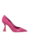 Deimille Woman Pumps Magenta Size 11 Soft Leather