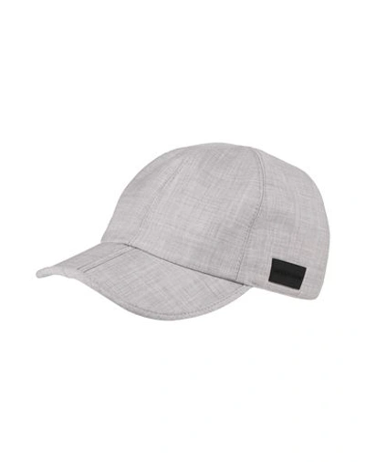 Emporio Armani Man Hat Light Grey Size L Virgin Wool In Grey