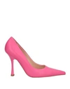 Liu •jo Woman Pumps Fuchsia Size 7 Soft Leather In Pink