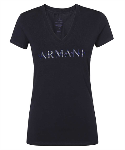 Armani Exchange Sustainability Values Slim Fit T-shirt In Blue