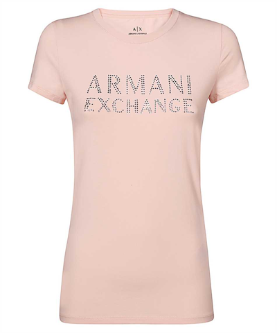 Armani Exchange Sustainability Values Slim Fit T-shirt In Pink