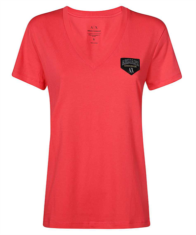 Armani Exchange Regular Fit T-shirt In Red