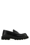 DOLCE & GABBANA DOLCE & GABBANA MAN BLACK LEATHER CITY TREK LOAFERS