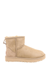 Ugg Mini Ii Logo-patch Suede Boots In Beige