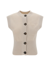 Brunello Cucinelli Vest With Monili In Cn058