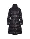 Moncler Berardie Long Puffer Coat In Nero