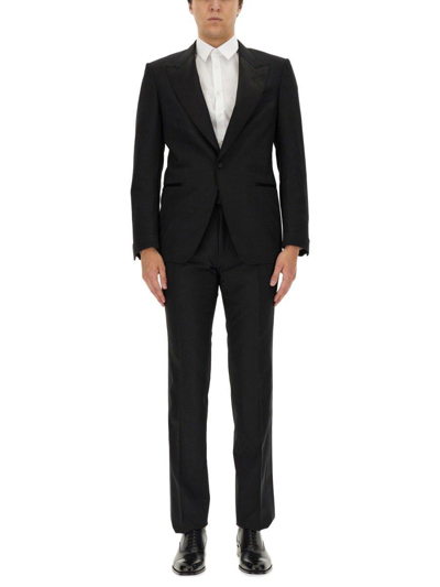 Tom Ford Single-breasted Two-piece Tailored Suit In Nero