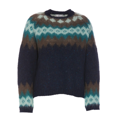 Woolrich Fair Isle-knit Crew-neck Jumper In Multi