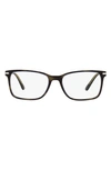 PRADA 56MM RECTANGULAR OPTICAL GLASSES