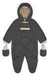 7 A.M. ENFANT BENJI WATER REPELLENT HOODED SNOWSUIT WITH ATTACHED MITTENS