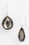 Ippolita Large Teardrop Earrings In Silver/ Pyrite