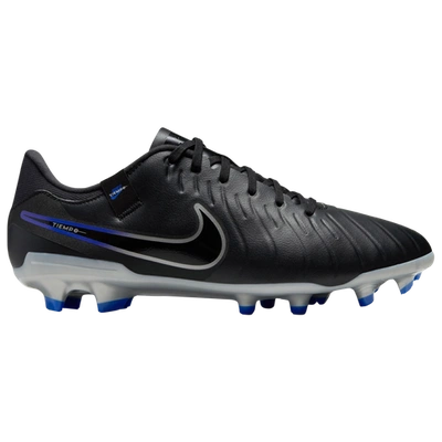 Nike Men's Tiempo Legend 10 Academy Multi-ground Low-top Soccer Cleats In Black/chrome