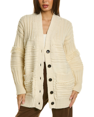 A.l.c Anderson Wool Cardigan In White
