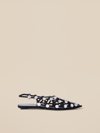 Attico Grid Ballerina In Black
