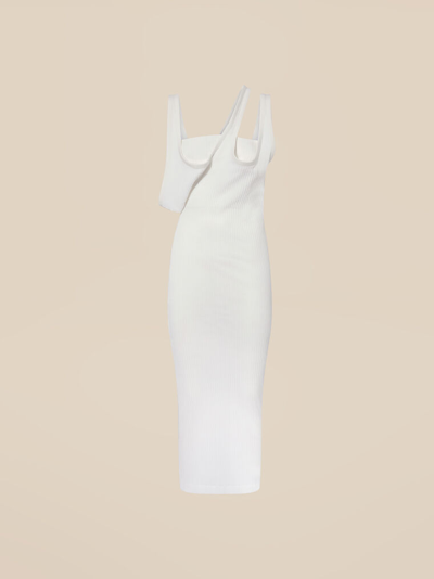 Attico White Midi Dress