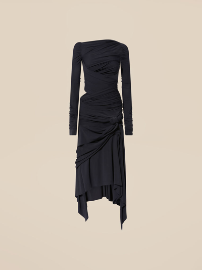 Attico Black Midi Dress