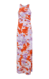 Des_phemmes Crystal-embellished Tie-dyed Cotton Midi Dress In Orange