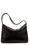 Khaite Elena Leather Shoulder Bag In Black