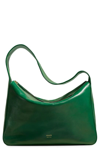 Khaite Elena Shoulder Bag In Forest Green