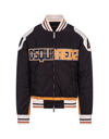 DSQUARED2 DSQUARED2 RIDER COLLEGE BOMBER JACKET IN BLACK