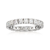 Ross-simons Moissanite Eternity Band In Sterling Silver