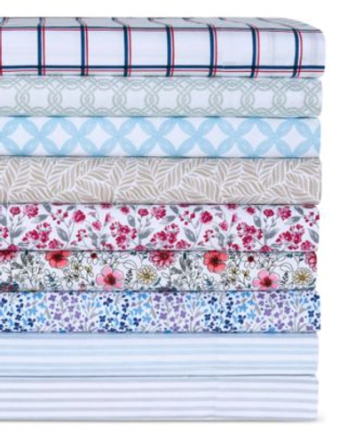 Sunham Microfiber Printed Sheet Sets Bedding In Sketch Floral