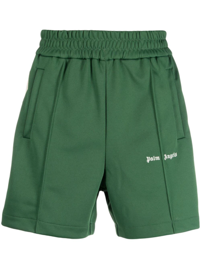 Palm Angels Classic Track Shorts In Green