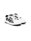 Amiri Kids Skel White Panelled Leather Sneakers