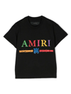 Amiri Kids' Logo-print Cotton T-shirt In Black