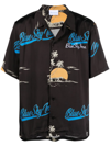 Blue Sky Inn Camicia Island In Black
