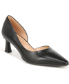 Naturalizer Gallent Kitten-heel Pumps In Black Leather