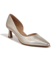 Naturalizer Dalary Pointed Toe Pump In Champagne Metallic Leather