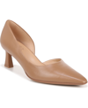 Naturalizer Dalary Pointed Toe Pump In Cafe Beige Leather