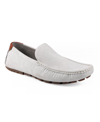 Tommy Hilfiger Men's Alvie Moc Toe Driving Loafers In Light Gray Perf