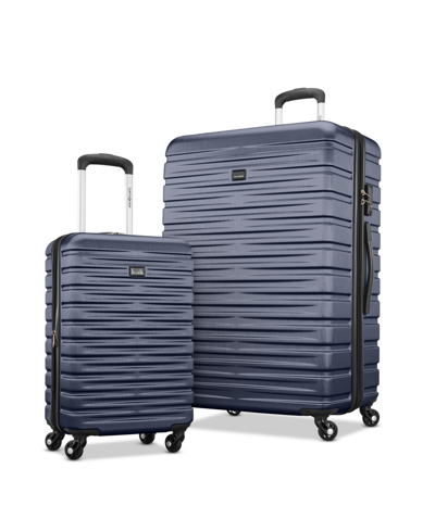 Samsonite Uptempo X Hardside 2 Piece Carry-on And Large Spinner Set In Classic Navy