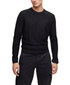 Hugo Boss Black Wool Men Sweater In Black