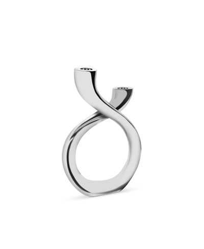 Nambe Tango Candle Holder In Silver