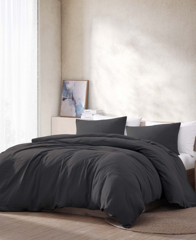 Riverbrook Home Devin Gauze 4-pc. Comforter With Removable Cover Set, Queen In Graphite