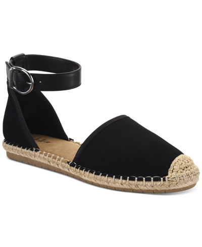 Style & Co Women's Paminaa Flat Sandals, Created For Macys In Black