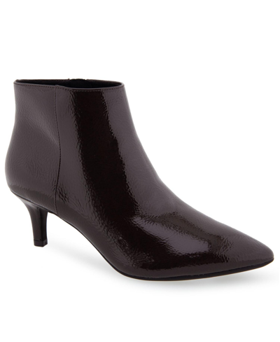 Aerosoles Edith Boot-ankle Boot-mid Heel In Black - Faux Leather