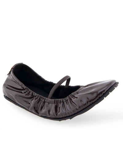 Aerosoles Penelope Casual-flat In Black Patent Faux Leather