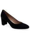 Aerosoles Ebel Dress-pump-mid Heel In Black Suede